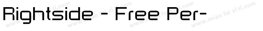 Rightside - Free Per字体转换